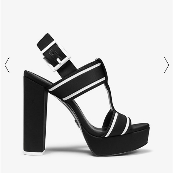 MICHAEL MICHAEL KORS Becker Contrast-Trim Scuba Platform Sandal - Picture 3 of 3